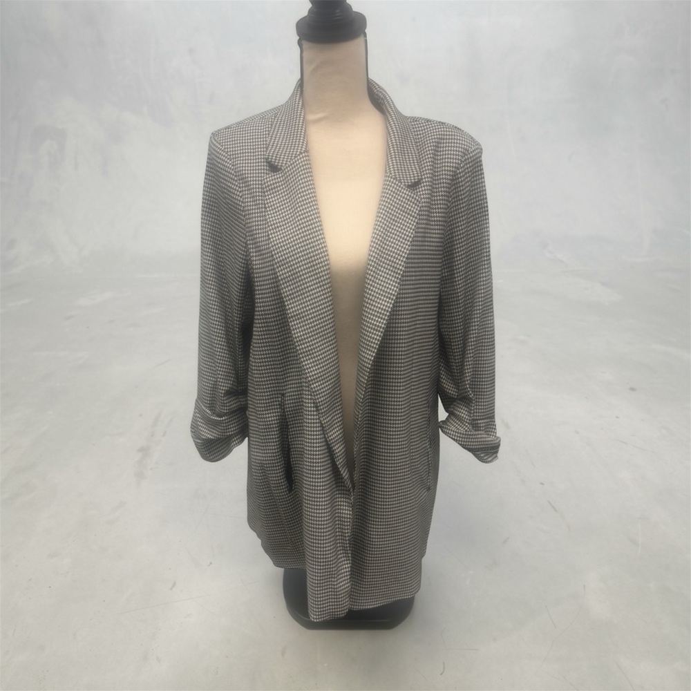 Rachel Zoe Oversized Houndstooth Blazer Jacket – Size XL